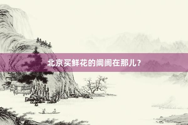 北京买鲜花的阛阓在那儿？